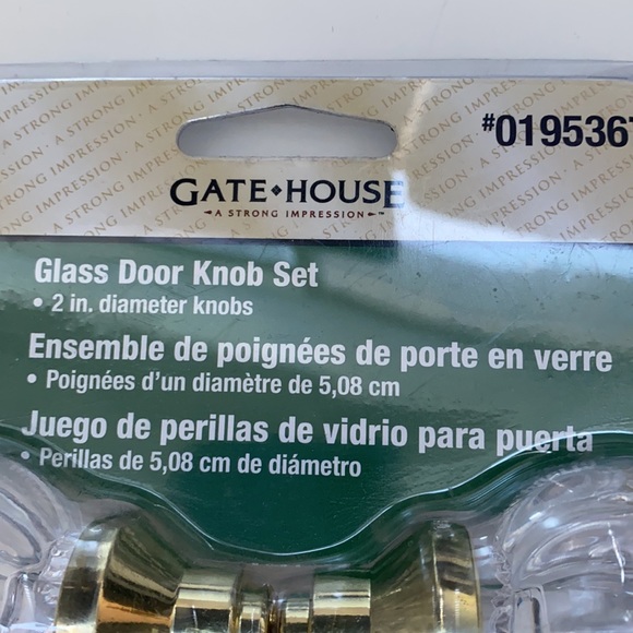 Glass door knob set NEw in original box - Picture 5 of 8